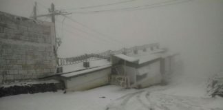 Cofre de Perote a menos 5 grados