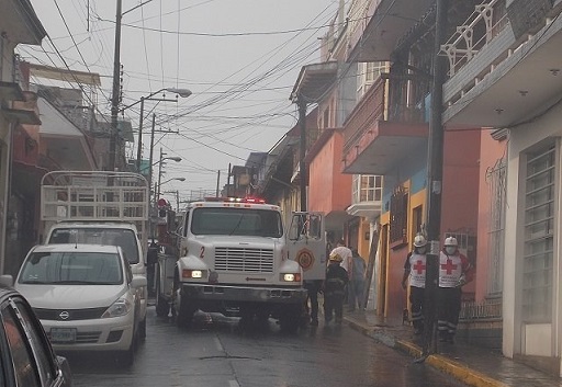Incendio en el centro de Xalapa.