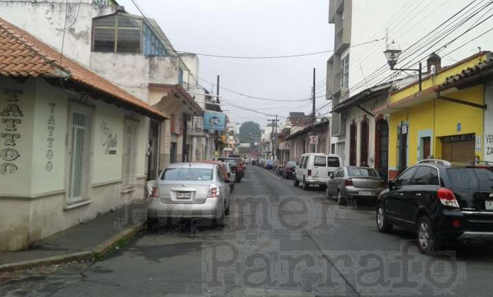 La calle Belisario Domínguez, en la zona centro de la ciudad de Xalapa, Veracruz