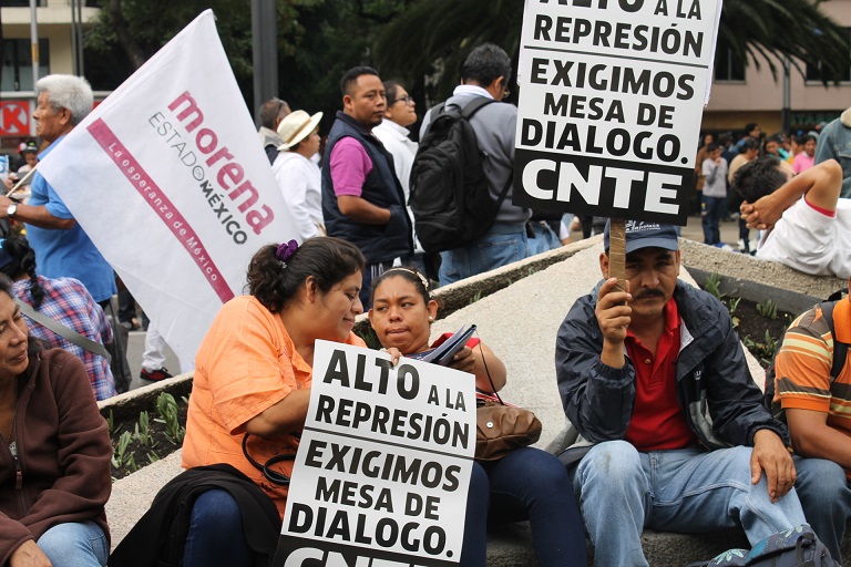 Foto: Denisse Brauer / Demandaron castigo para los autores intelectuales y materiales del crimen de las personas asesinadas el domingo 19 de junio en Nochixtlán, Oaxaca.
