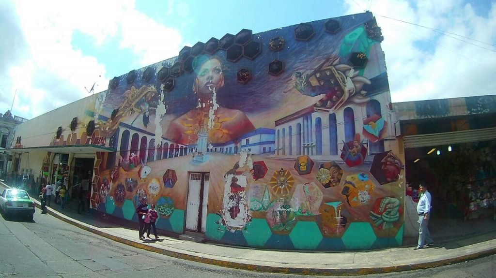 Restauraran mural del mercado jauregui