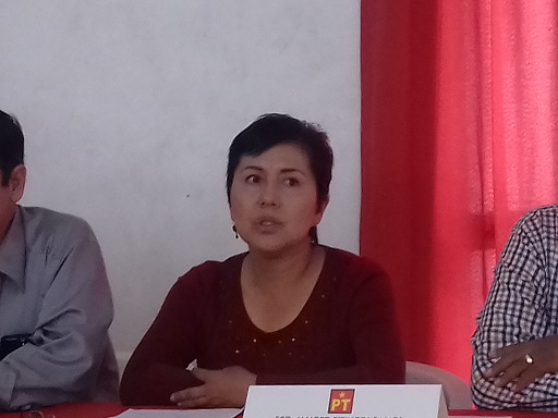 Sandra Reyes López, candidata del PT a la alcaldía de Banderilla.