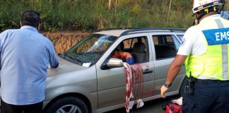 Iba con el rostro completamente ensangrentado