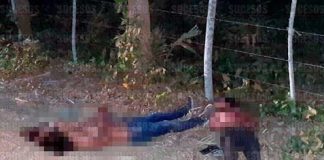 Ejecutan a dos jóvenes y los arrojan en camino de terracería, en Santiago Tuxtla