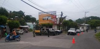 Instalan puestos de control y seguridad en Misantla