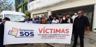 Continúan protestas de empresarios; exigen pagos