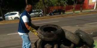 Recolectan media tonelada de cacharros en una colonia de Xalapa