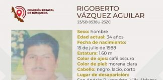 Siguen las desapariciones de personas en Villa Aldama