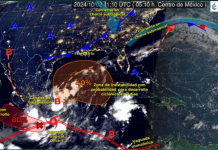 Depresión tropical causa fuertes rachas de viento en Veracruz