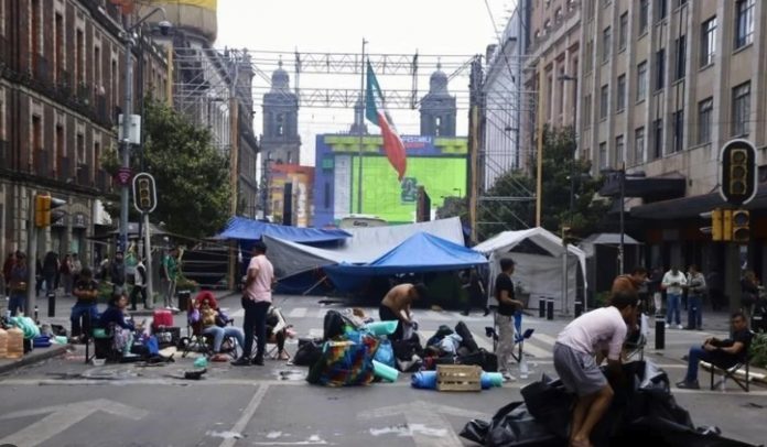 CNTE planton en CDMX